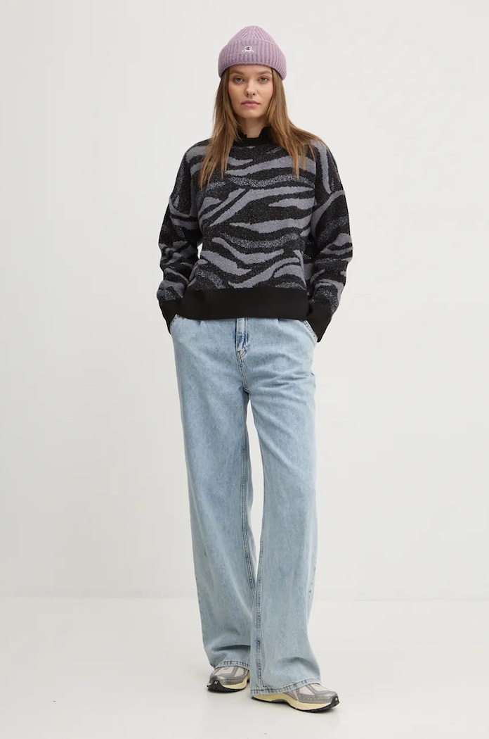 Desigual Sweter WINNIPEG 24WWJF20 czarny AW24