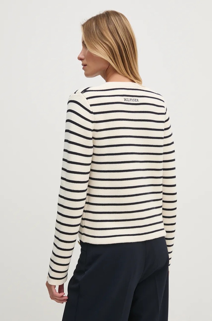 Oblačila Bombažna jopica Tommy Hilfiger WW0WW43184 bež