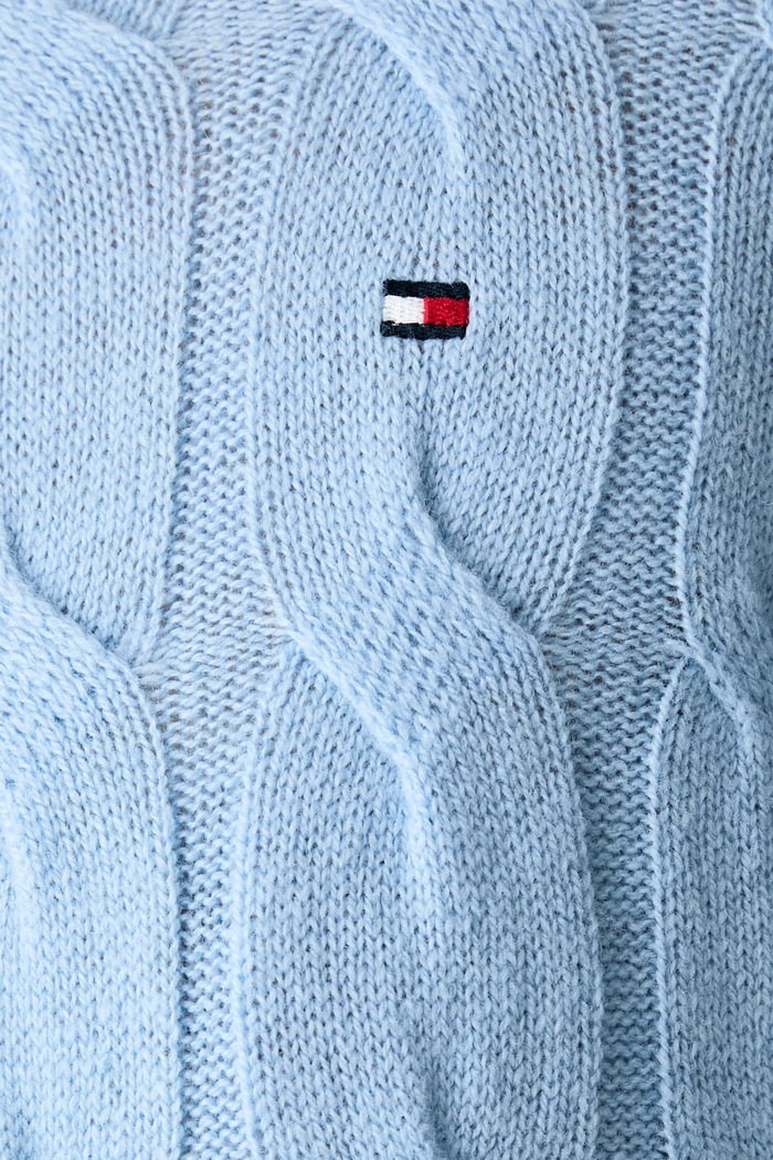Svetr dámský vlněný Tommy Hilfiger modrá WW0WW43586