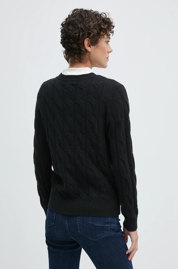 Odzież Tommy Hilfiger sweter WW0WW43586 czarny