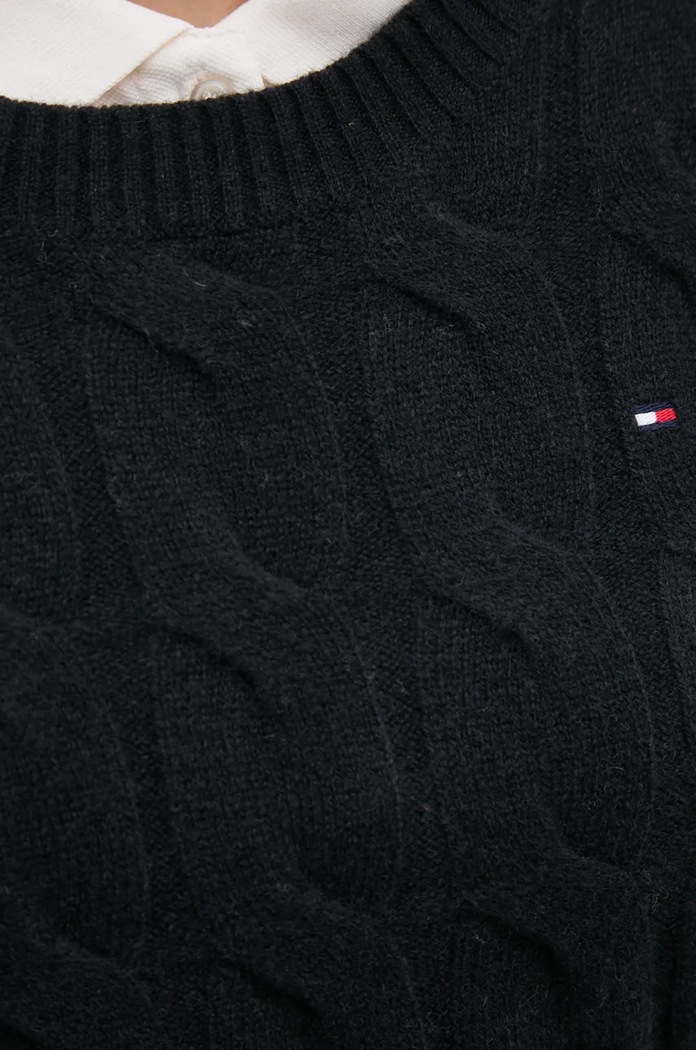 Tommy Hilfiger sweter WW0WW43586 czarny