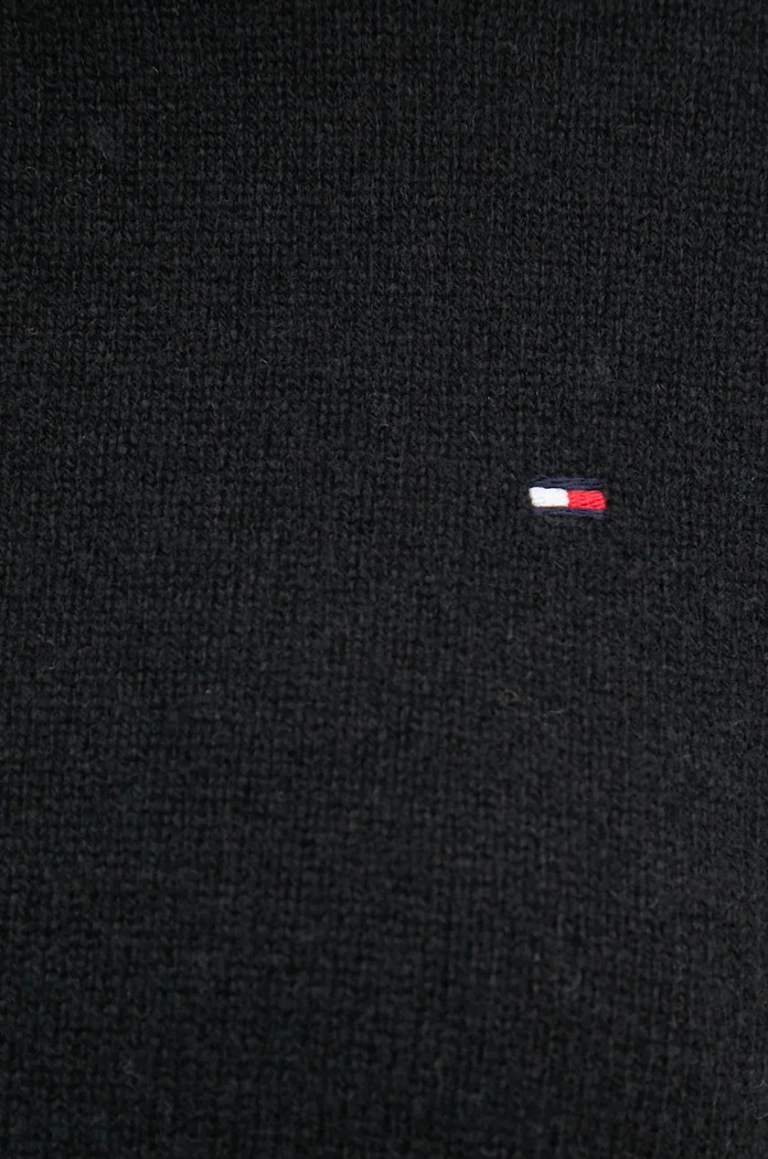 Πουλόβερ Tommy Hilfiger μαύρο WW0WW44161