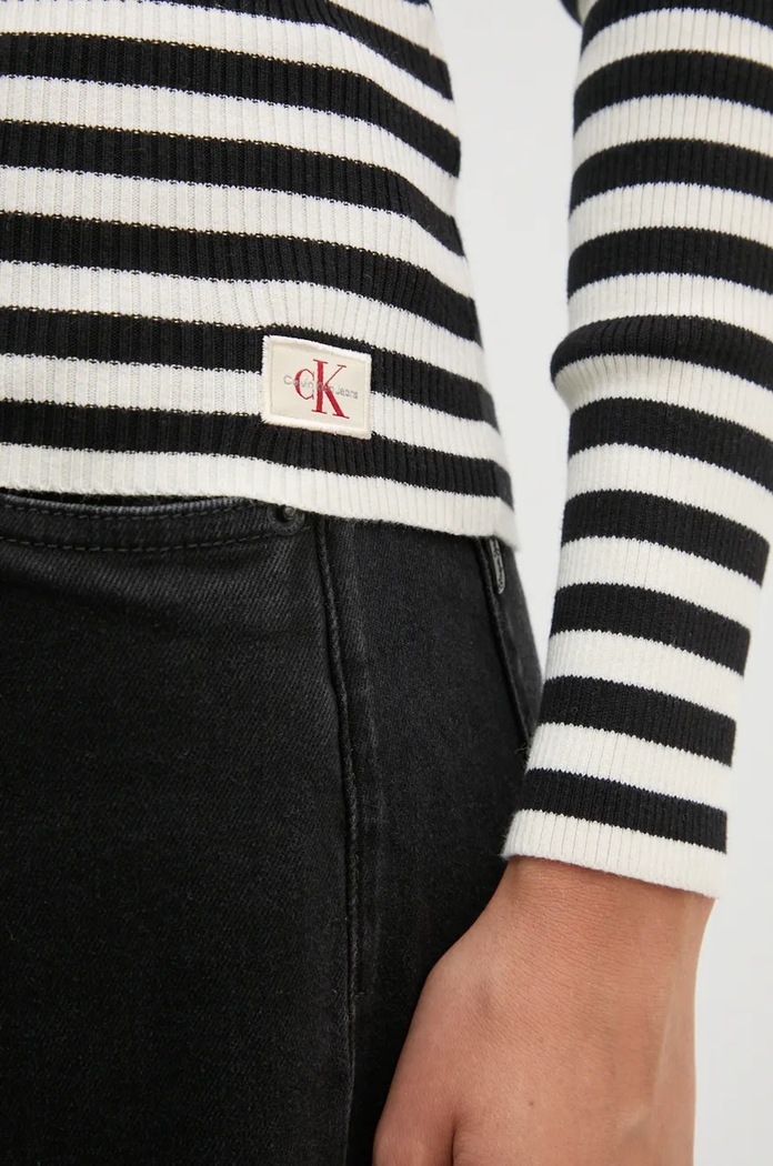 Calvin Klein Jeans pulover J20J224225 negru