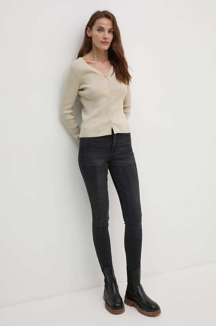 Kardigan Calvin Klein Jeans J20J224239 zelená AW24
