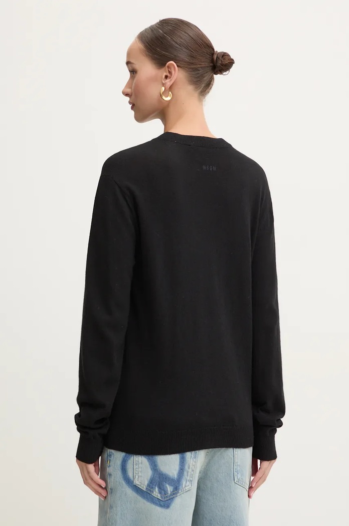Odjeća Vuneni pulover MSGM 3742MDM200.247786 crna