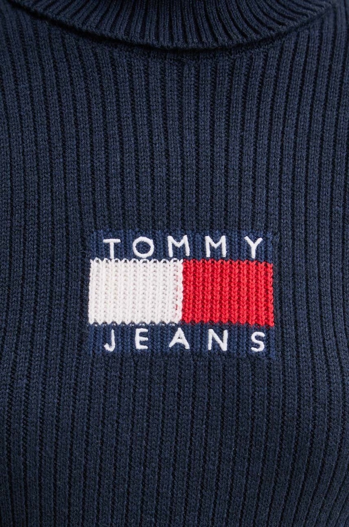 Πουλόβερ με προσθήκη μαλλιού Tommy Jeans DW0DW18678 σκούρο μπλε