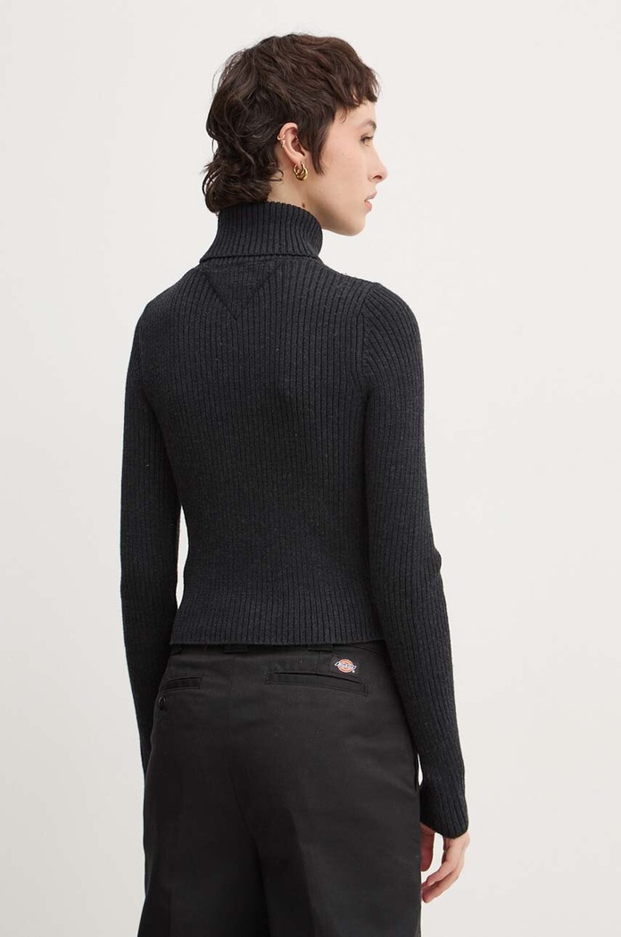 Odjeća Pulover s dodatkom vune Tommy Jeans DW0DW18678 siva