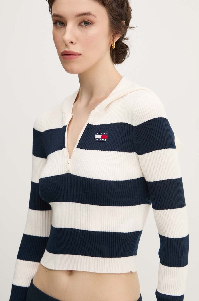 Pulover Tommy Jeans bež DW0DW18679