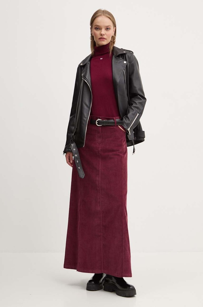 Svetr Tommy Jeans DW0DW19686 burgundské NC24