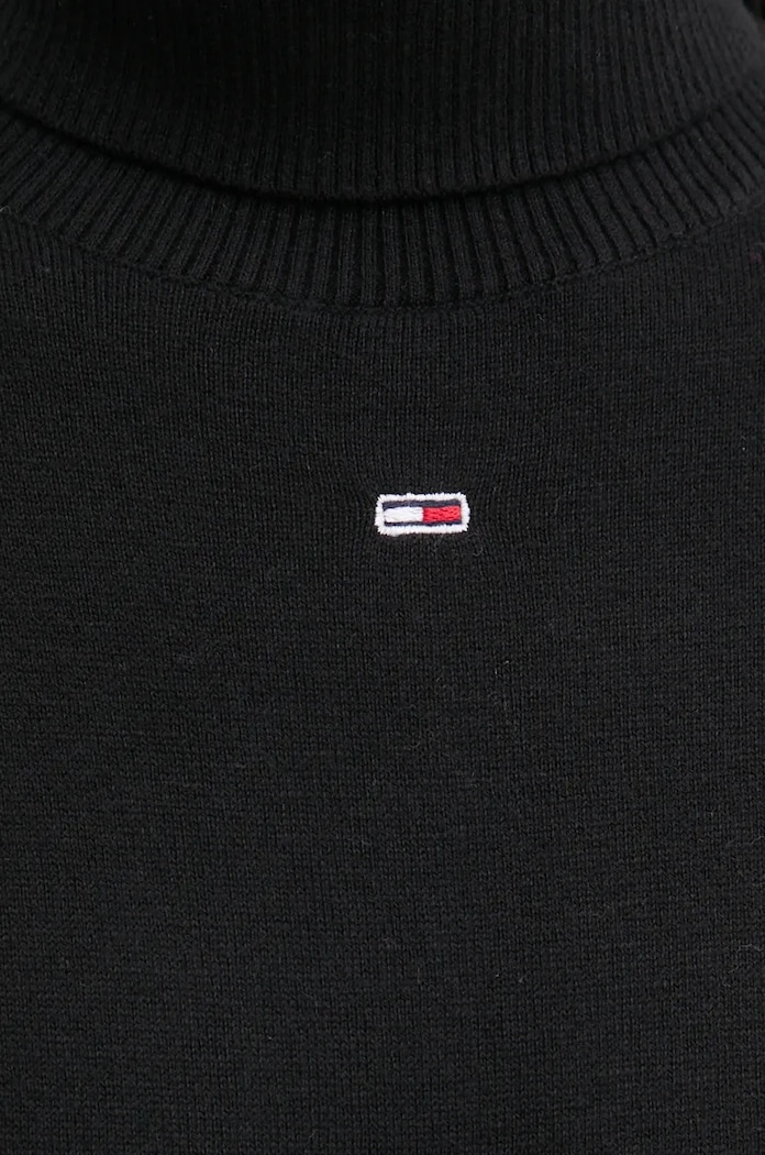 Пуловер Tommy Jeans DW0DW19686 черен