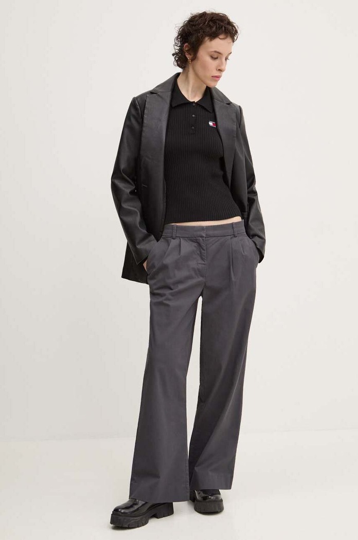 Πουλόβερ Tommy Jeans DW0DW19803 μαύρο AW24