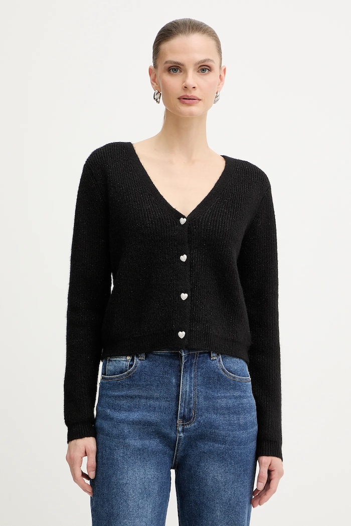 Morgan cardigan din amestec de lână MIMO negru MIMO