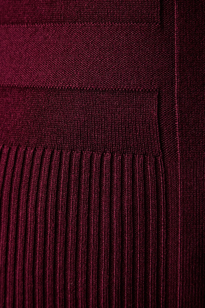 Sweter damski z wiskozą MENTHE Morgan bordowy MENTHE