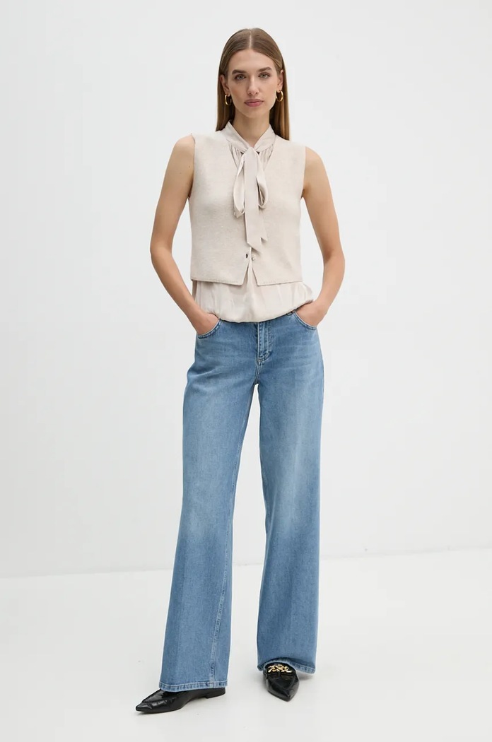 Елек с вълна OUI 89307 бежов AW24