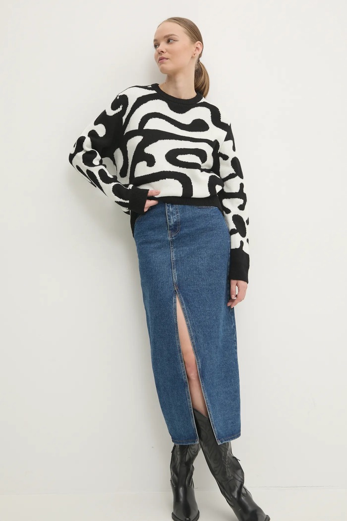 Volcom sweter B0732411 biały AW24