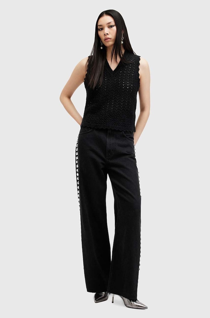 Vuneni prsluk AllSaints VIVIAN TANK W057KB crna