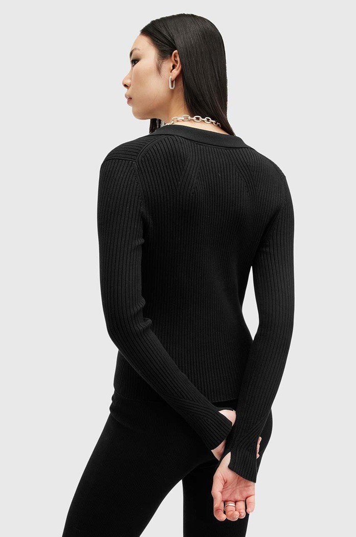 Дрехи Жилетка AllSaints CRUZ W105KB черен