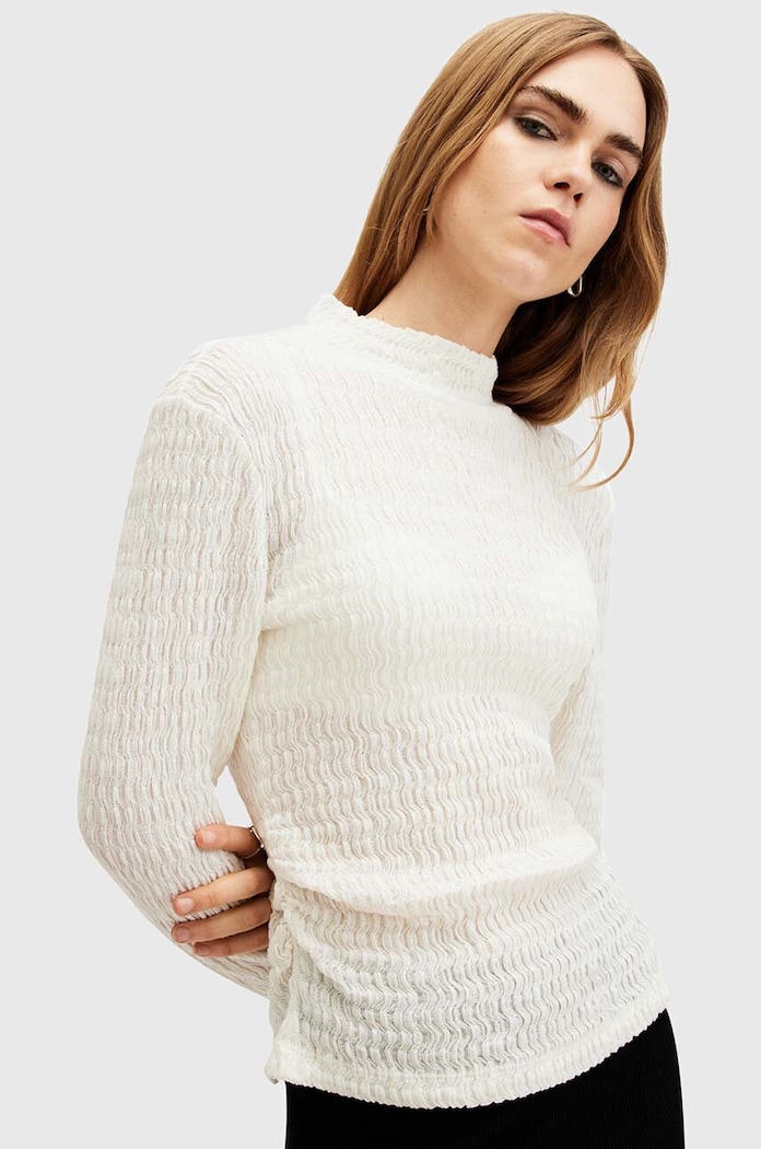 Svetr AllSaints CONNIE FRANCESCO polorolák bílá W190JB