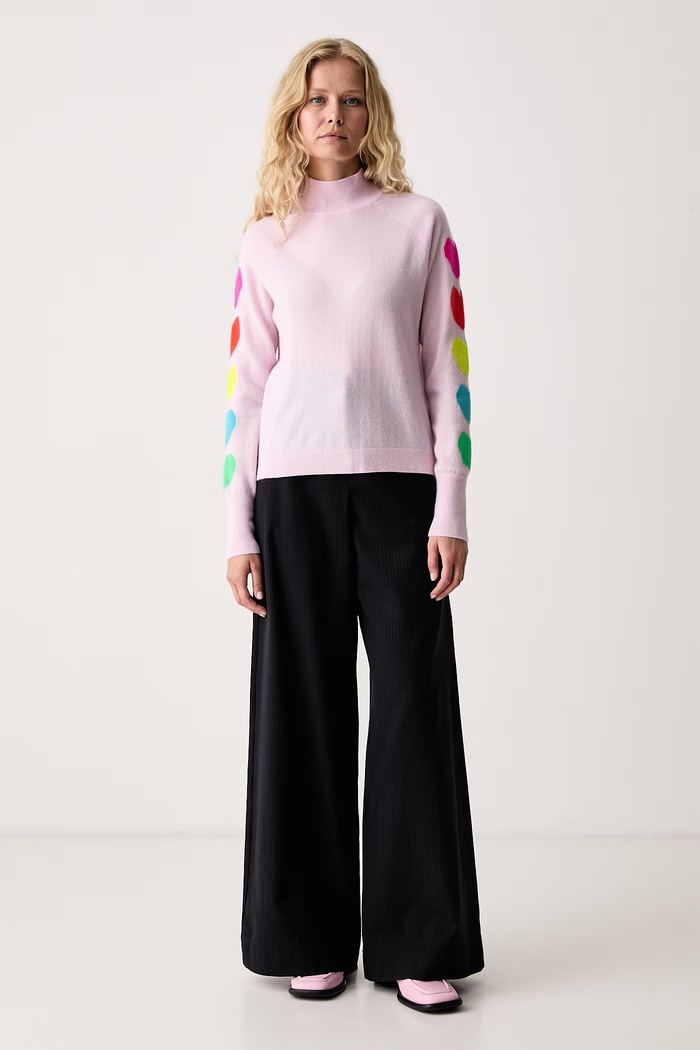 From Future Sweter damski kaszmirowy WPM01306 różowy AW25