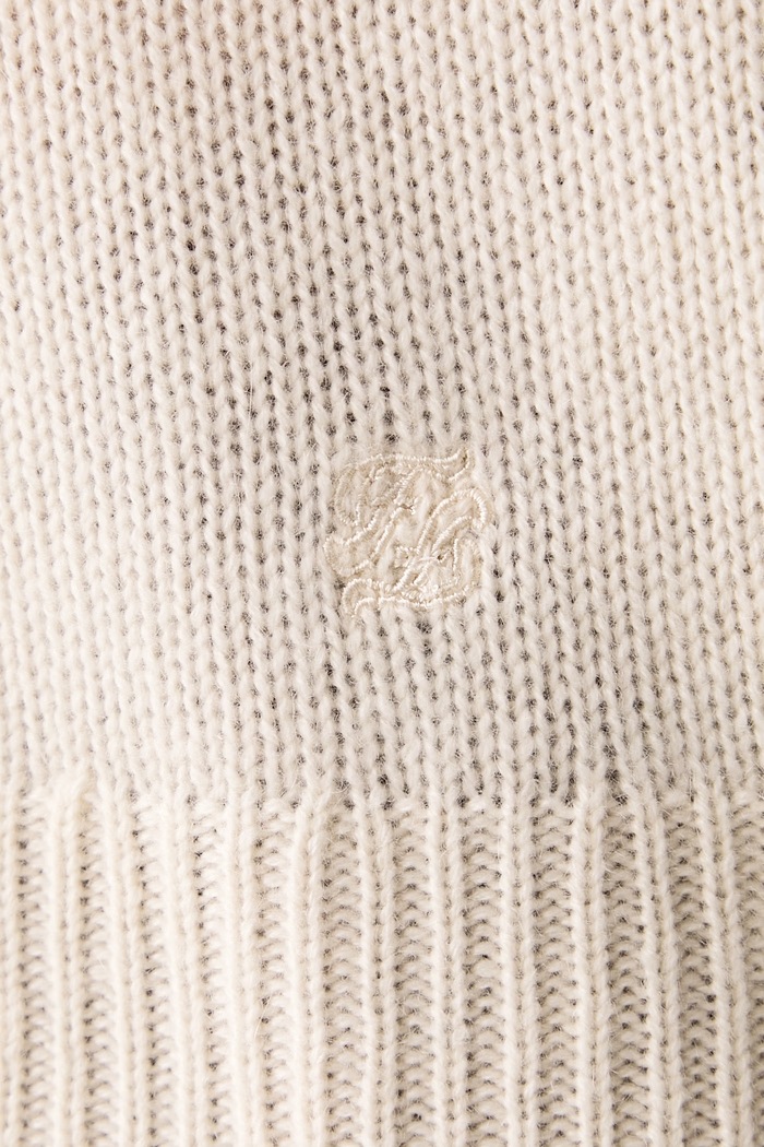 Sweter damski kaszmirowy From Future beżowy WPR00005