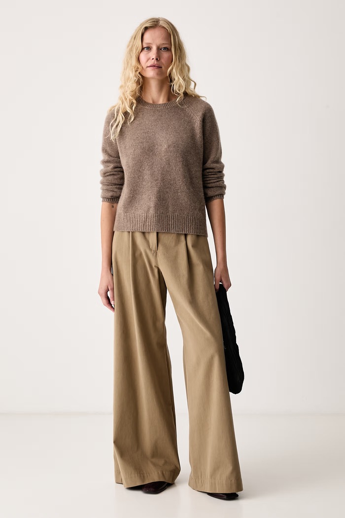 From Future Sweter damski kaszmirowy WPR00005 zielony AW25
