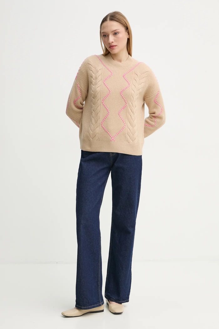 FROM FUTURE pulover de casmir WPR02176 bej SS25