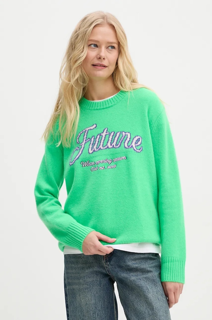 From Future Sweter kaszmirowy zielony WPR02204