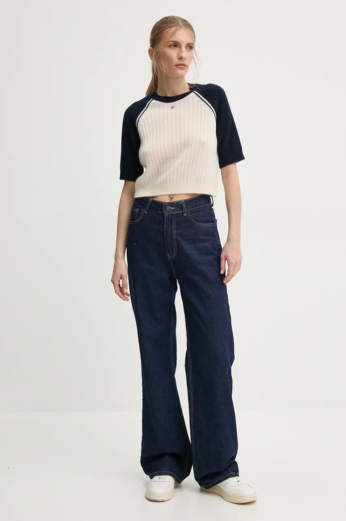 FROM FUTURE sweter kaszmirowy WPR02207 beżowy SS25