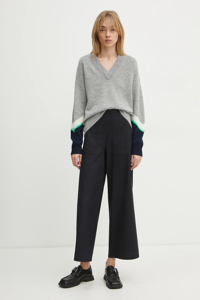 From Future Pulover de casmir WPV02178 gri SS25