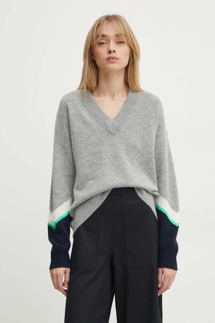 Pulover de casmir From Future WPV02178 gri