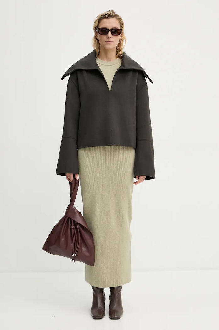 Μάλλινο πουλόβερ Nanushka MAXE NW24PFSG26997 γκρί AW24