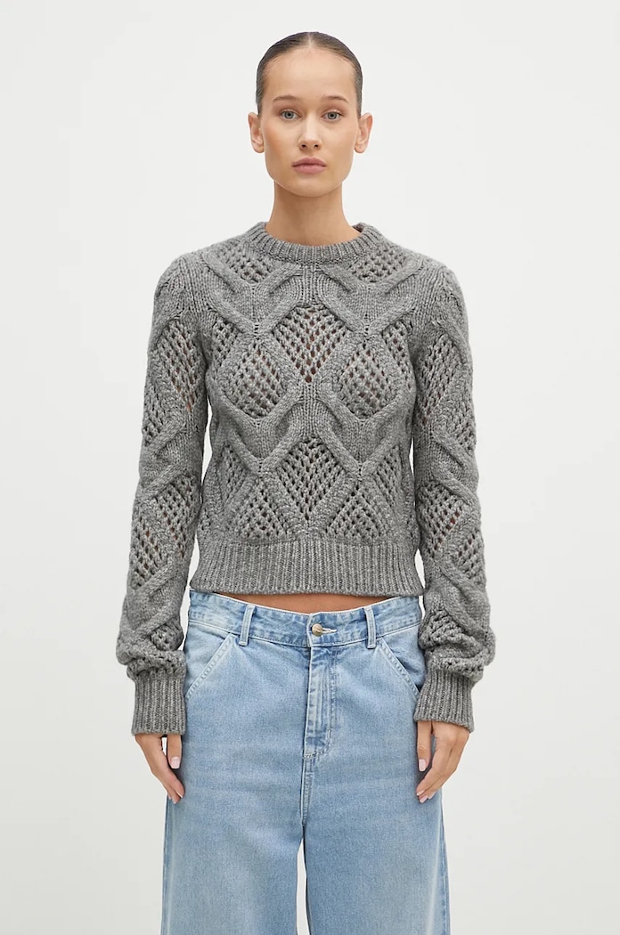 Sportmax woolen jumper Narvel medium thickness gray 2422366092600
