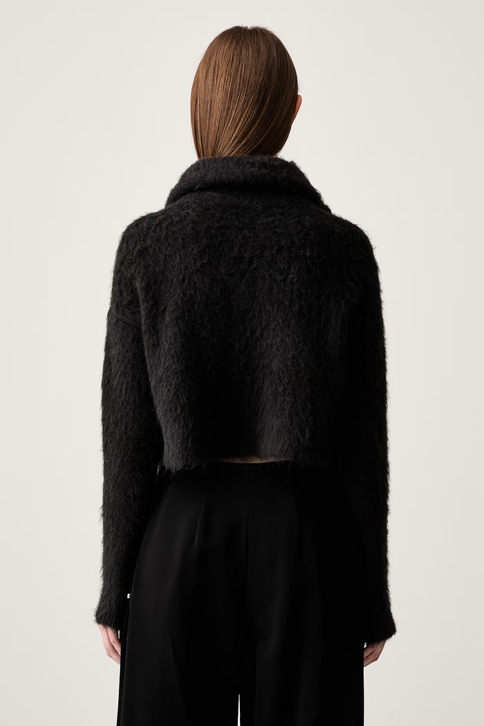 Îmbrăcăminte Sportmax Falcone cardigan cu lână pentru femei 2422366172600 negru