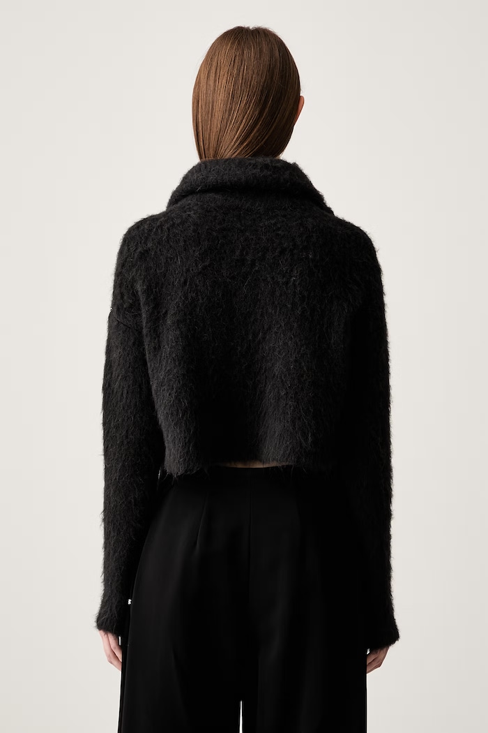 Îmbrăcăminte Sportmax Falcone cardigan cu lână pentru femei 2422366172600 negru