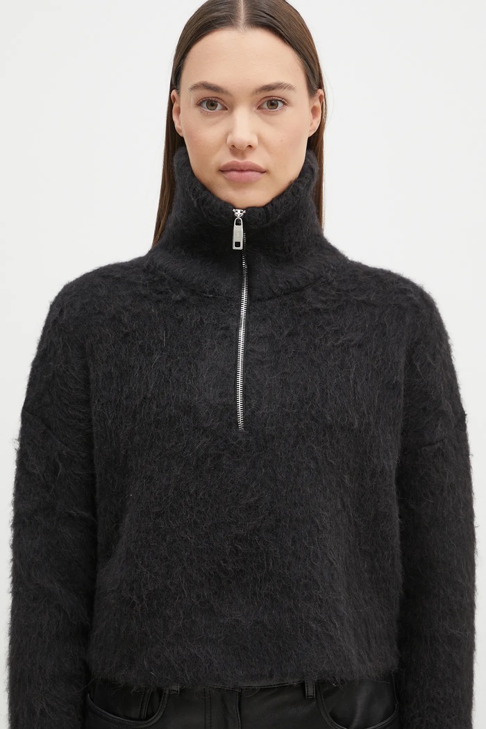 Sportmax sweter wełniany Falcone czarny 2422366172600