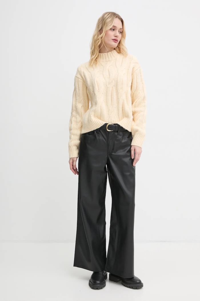 Levi's sweter z domieszką wełny A8507 żółty AW24