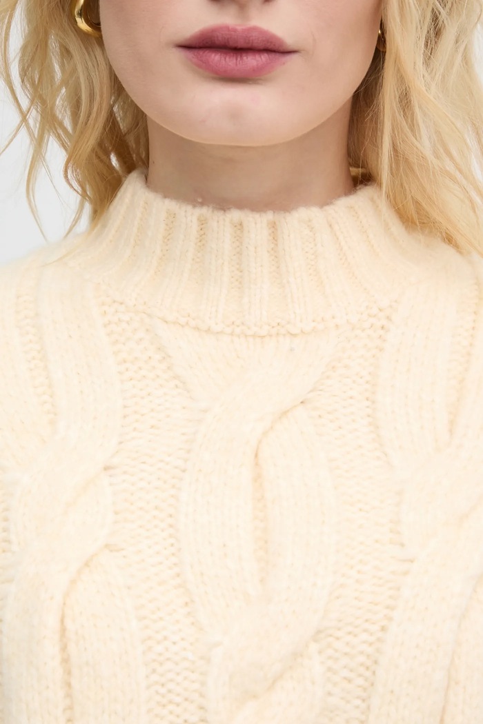 Levi's sweter z domieszką wełny A8507 żółty