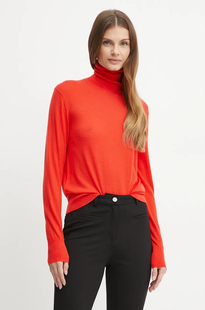 Pulover Forte Forte bez uzorka crvena 13335.myknit