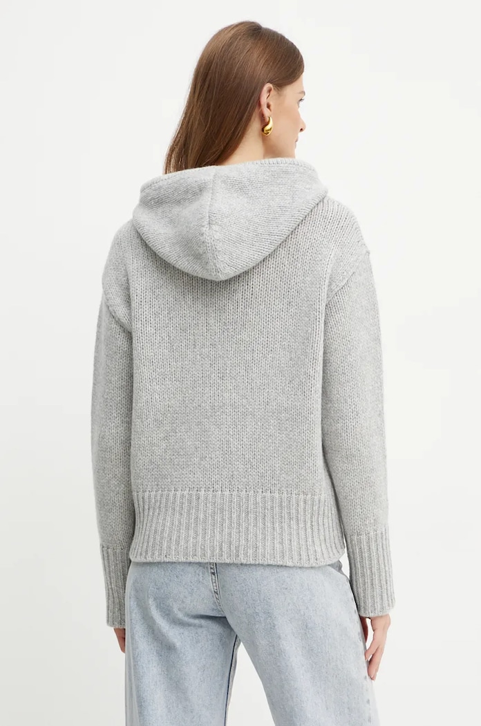Odzież Forte Forte sweter wełniany 13337.myknit szary