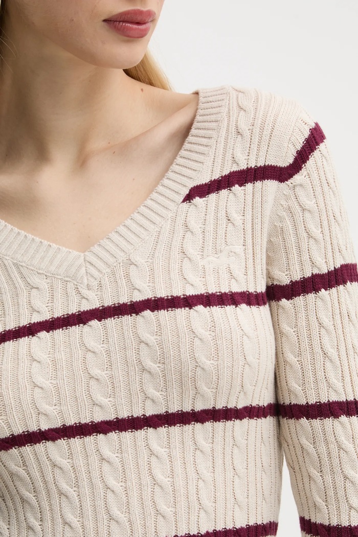 Hollister Co. sweter KI350.4261.144 beżowy