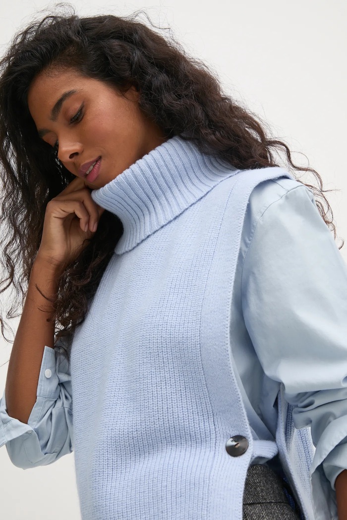 Prsluk s primjesom vune Pedro del Hierro 5508905 plava