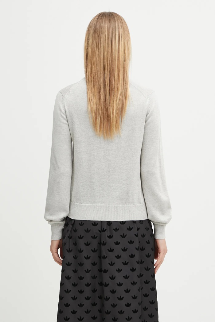 Oblečenie Vlnený sveter Maison Kitsuné Bold Fox Head Patch MW00801KT1036 sivá
