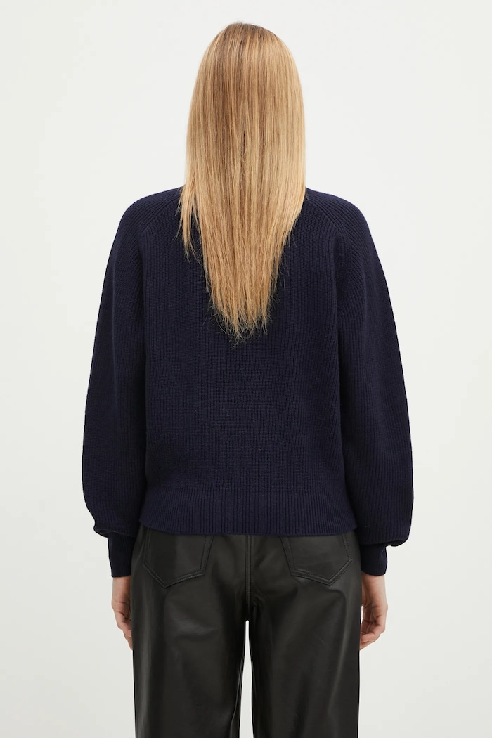 Ρούχα Μάλλινο πουλόβερ Maison Kitsuné Bold Fox Head Patch LW00814KT1093 σκούρο μπλε