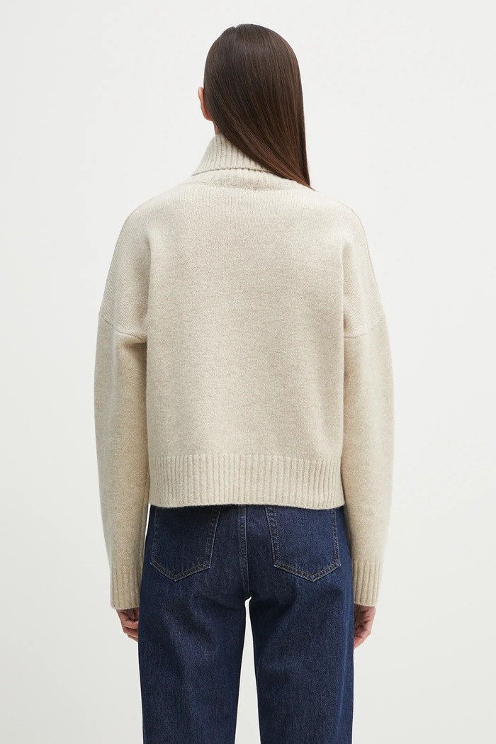 Ρούχα Μάλλινο πουλόβερ Sporty & Rich SRC Wool WS064514302CR01 μπεζ