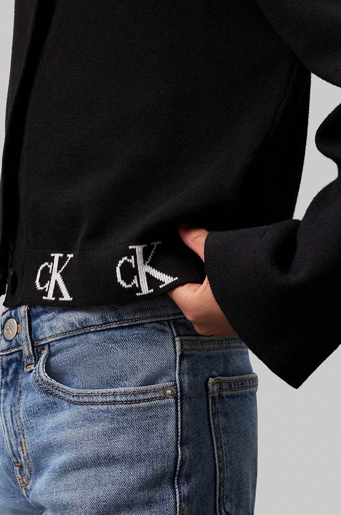 DÍVKA Dětský svetr Calvin Klein Jeans IG0IG02552.9BYH. černá