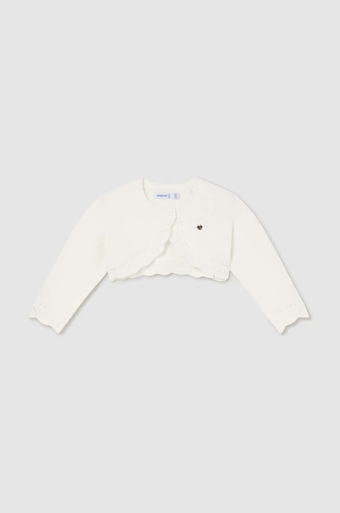 Mayoral sweter z domieszką wełny dziecięcy pozostałe beżowy 308.4B.Baby.9BYH