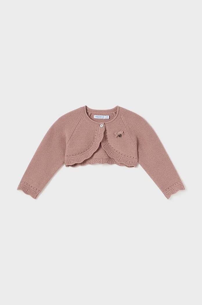 Mayoral sweter z domieszką wełny dziecięcy pozostałe różowy 308.4B.Baby.9BYH