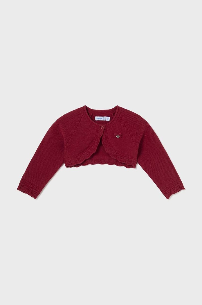 Mayoral sweter z domieszką wełny dziecięcy pozostałe czerwony 308.4B.Baby.9BYH