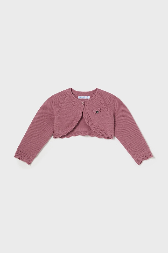 Mayoral sweter z domieszką wełny dziecięcy pozostałe różowy 308.4B.Baby.9BYH