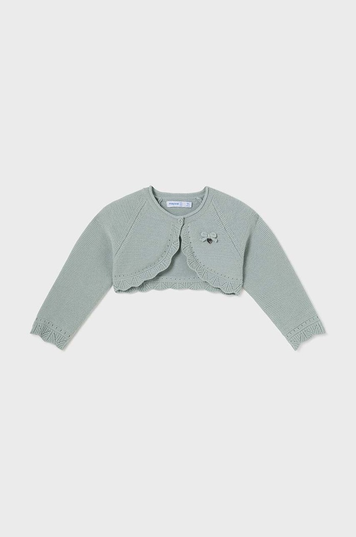 Mayoral sweter z domieszką wełny dziecięcy pozostałe turkusowy 308.4B.Baby.9BYH